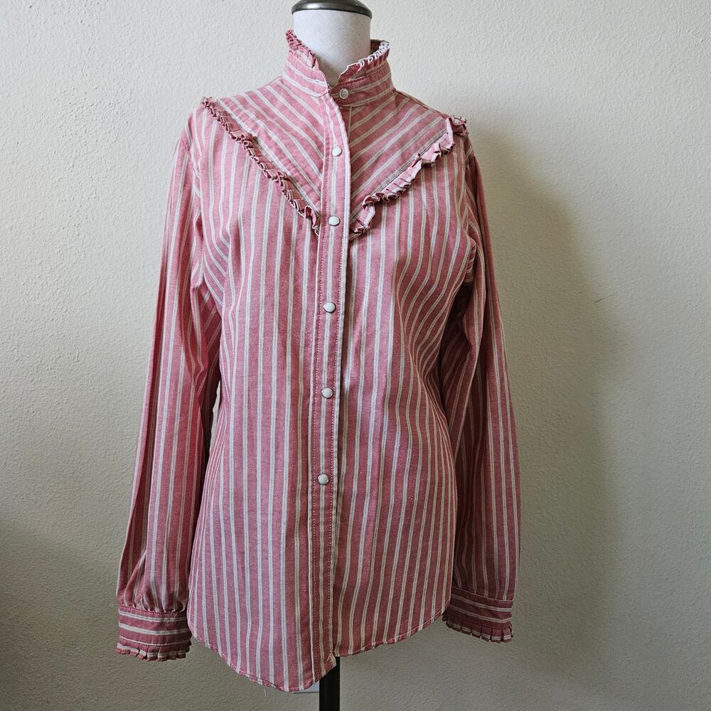 Vintage Wrangler Button Up Show Shirt Medium